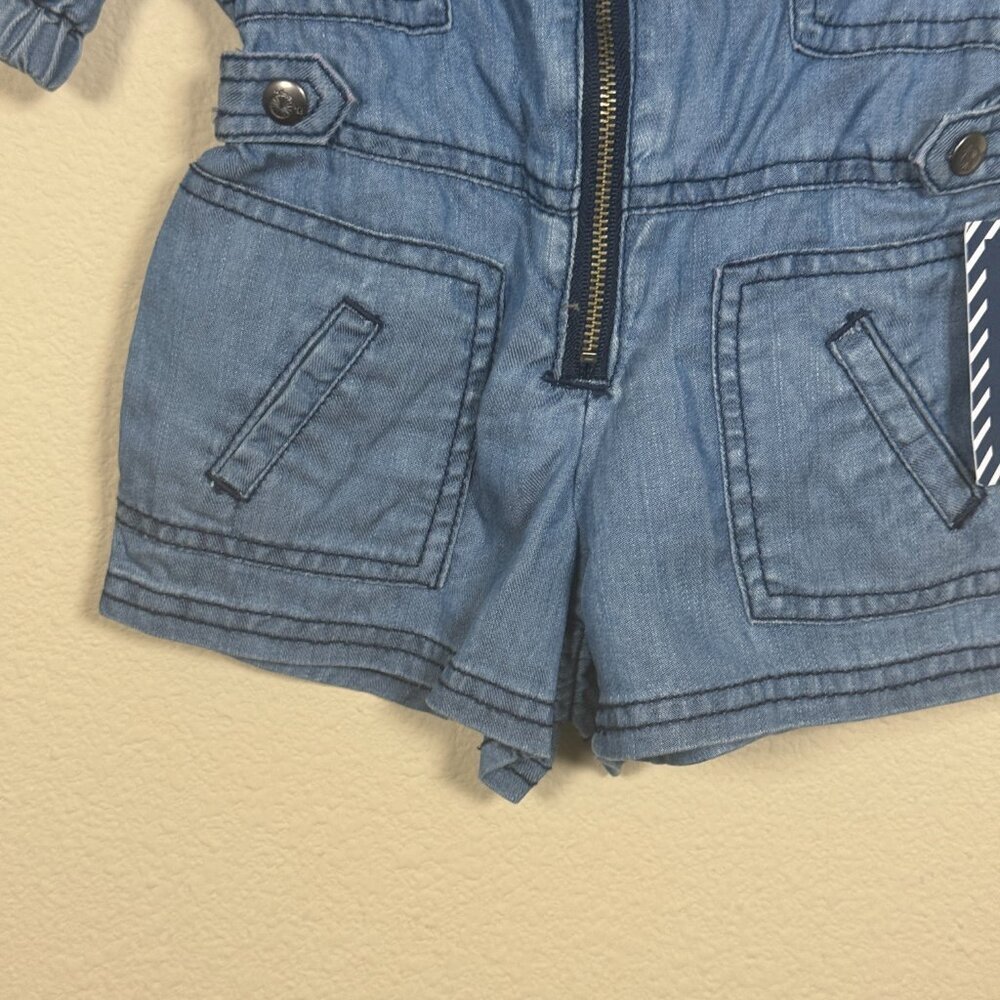 Charly Denim Romper children girls dress baby toddler 3-6 months - Picture 4 of 8